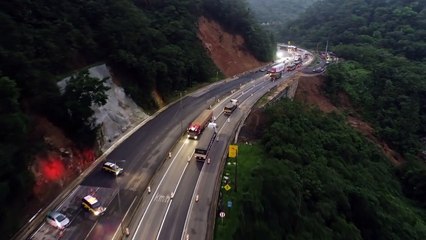 BR-376 liberada: veja como ficou trecho atingido por deslizamento
