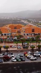 Efectos caóticos de la borrasca en Canarias