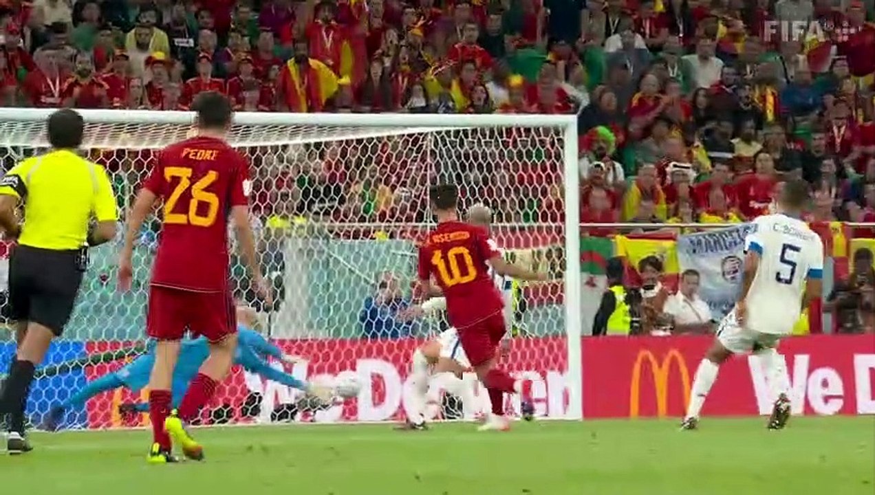 Spain Set a New Record Spain v Costa Rica highlights FIFA World Cup ...
