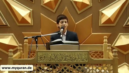 الطفل الذى ابهر جميع الناس فى تقليد الشیخ مصطفی اسماعیل سورة النساء