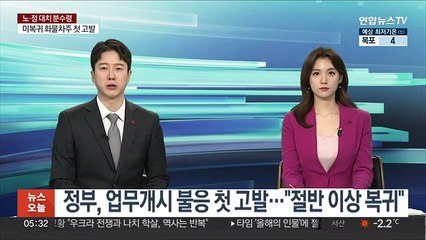 정부, 업무개시 불응 첫 고발…"절반 이상 복귀"