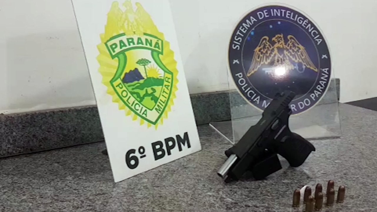 Pistola é apreendida pelo serviço de inteligência da PM