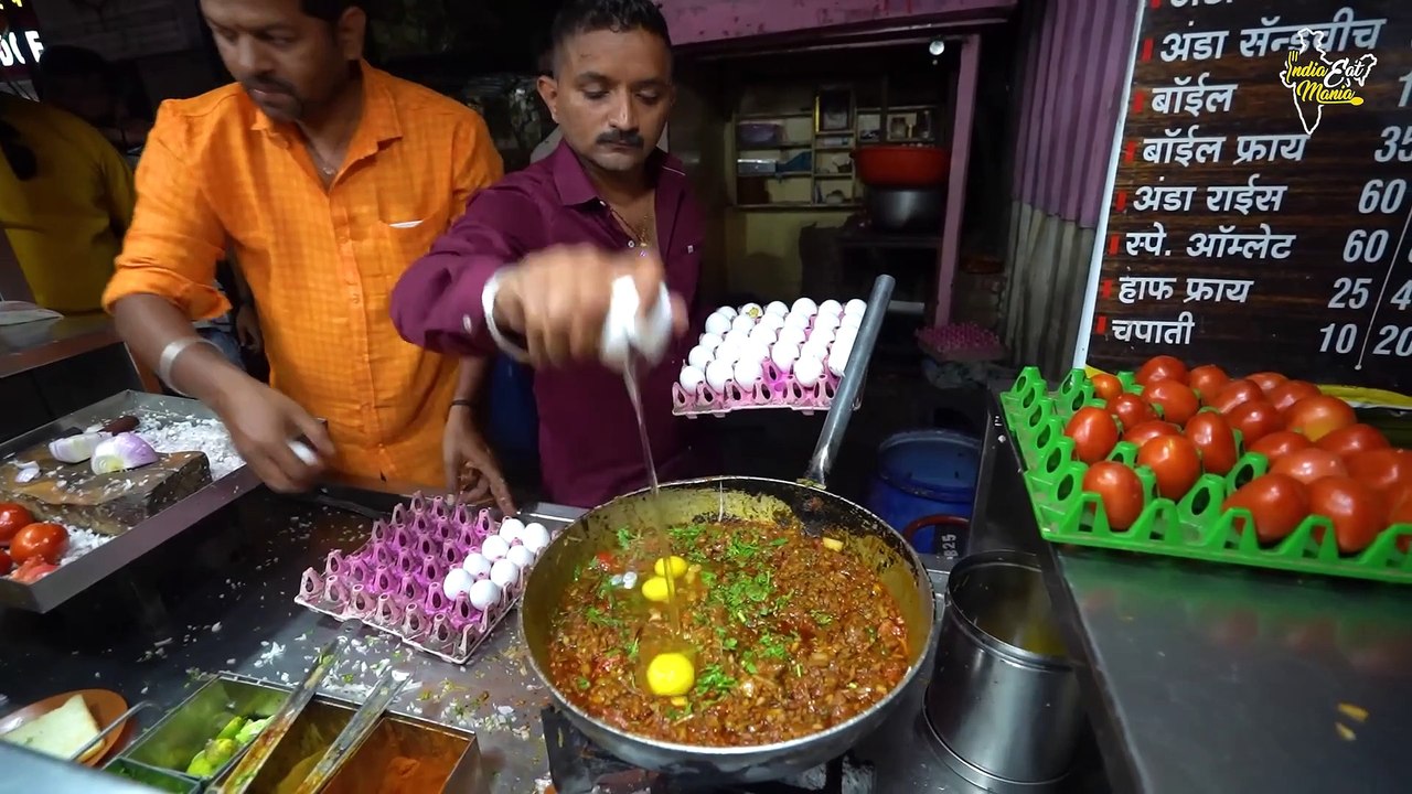 Biggest 50 Eggs Bhurji Making In Sangli, Maharashtra Rs. 35_ Only l