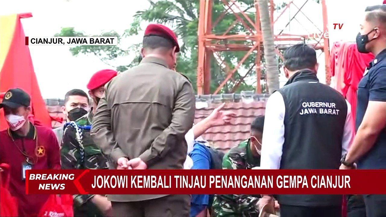 Momen Jokowi Salurkan Bantuan Logistik dan Berdialog dengan Korban Gempa di Tenda Pengungsian
