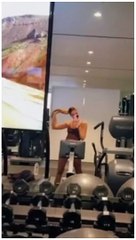 Khloe Kardashian claims to pull 'over 100lbs' during workout