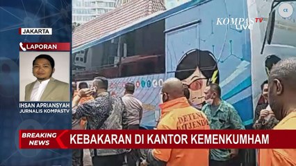 Gedung Kemenkumham di Kuningan Terbakar, 65 Personel Damkar Dikerahkan!