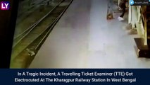 West Bengal: Ticket Checker Accidently Gets Electrocuted At The Kharagpur Railway Station; Video Goes Viral