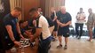 Newcastle United boss Eddie Howe meets fans at an event in Saudi Arabia on warm-weather training camp