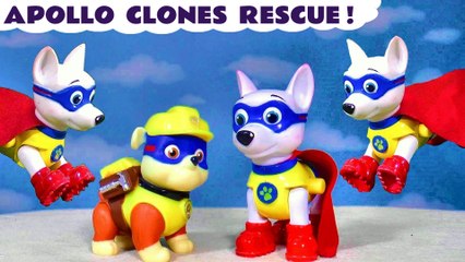 Paw Patrol Mighty Pups APOLLO Clones Rescue Story Cartoon for Kids and Children