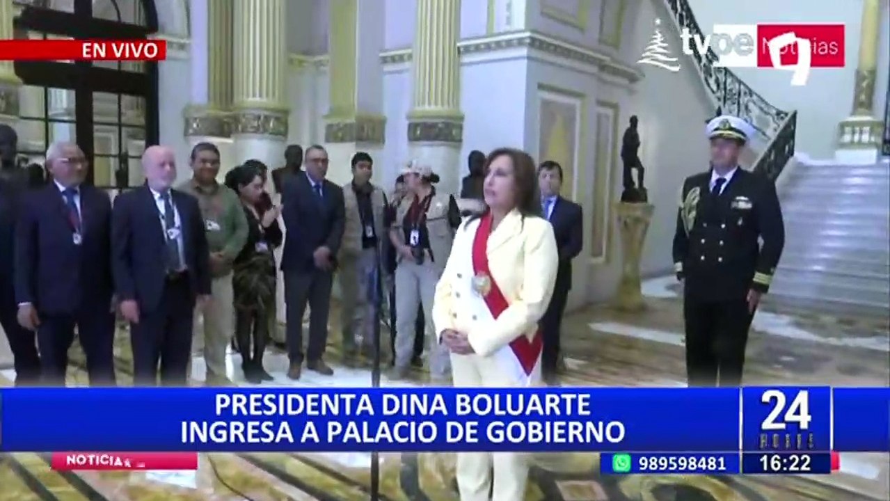 Dina Boluarte tras juramentar como presidenta: "Mi primera medida será enfrentar la corrupción"
