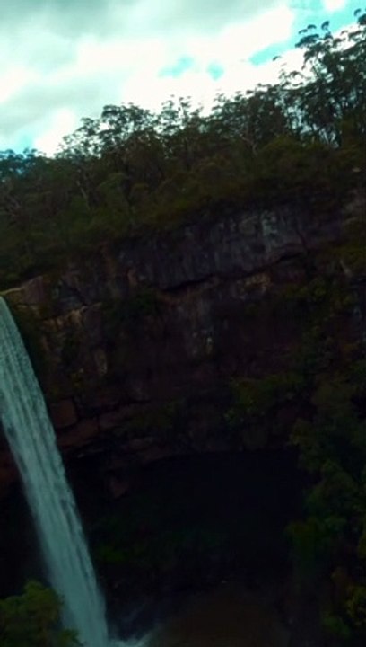 Wait for it... Waterall Dive Drone View in Sutherland Shire Sydney NSW Australia Travel Adventures