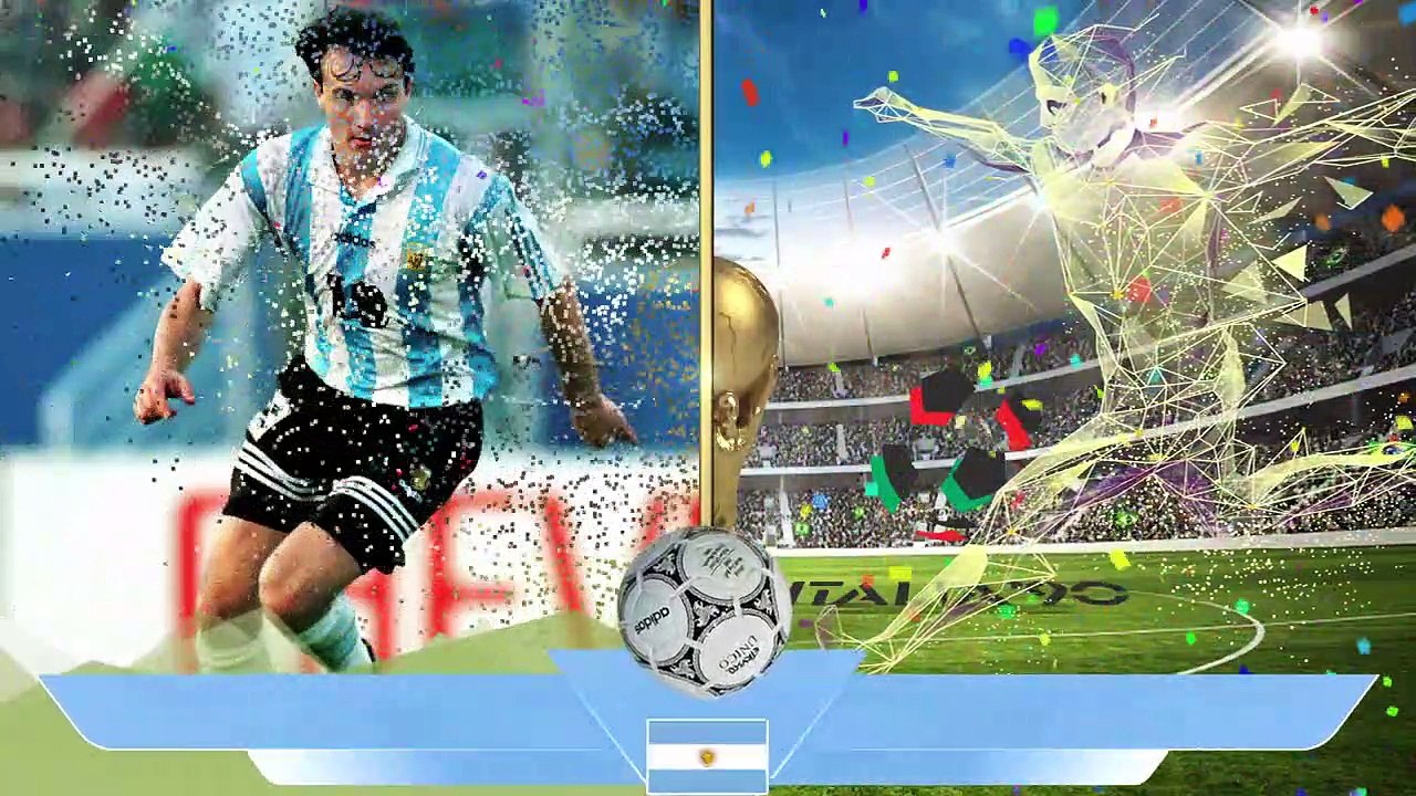 Argentina National Football Team players The and Now World Cup 1990 _ Italia 90
