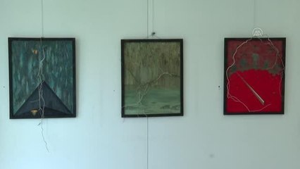 Tuval olarak kullandığı taşların hikayesini fırçasıyla tamamlıyor (2)