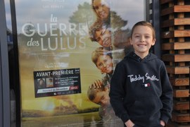 Tom Castaing  avant-première du film La guerre des Lulus à Langon (Gironde)