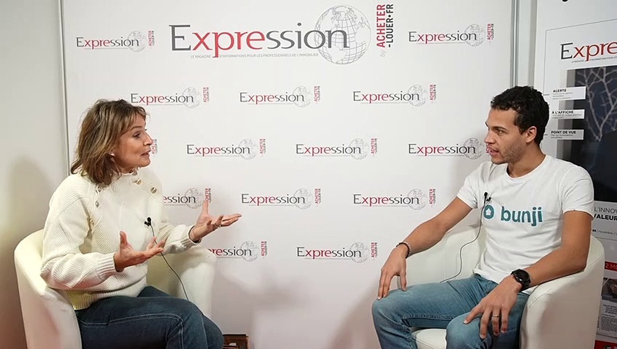 Salon FNAIM 2022 - Interview de Driss Hafid Fondateur de BUNJI réalisée par Stéphanie de Muru