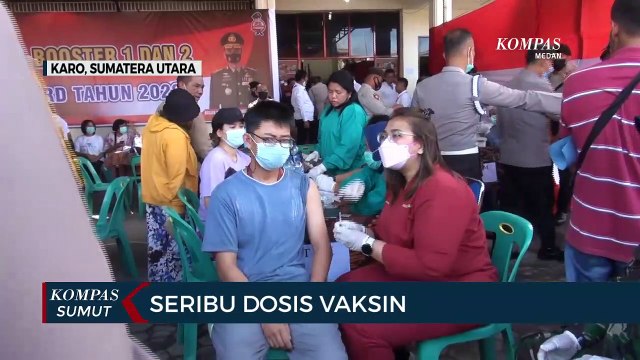 Polres Tanah Karo Menggelar Vaksinasi Booster 1 dan 2