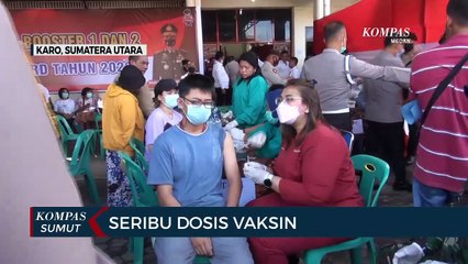 Polres Tanah Karo Menggelar Vaksinasi Booster 1 dan 2