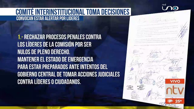 Comité Interinstitucional convoca a marcha este viernes en rechazo a los procesos penales en contra de los líderes cruceños
