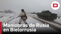 Los ejercicios militares del ejército ruso sobre la nieve de Bielorrusia