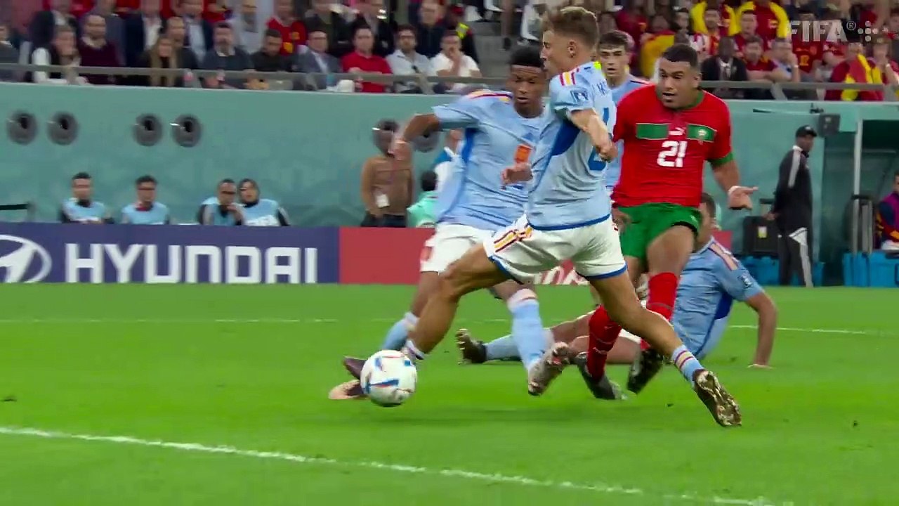 Morocco (3) vs Spain (0) FIFA World Cup Qatar 2022 || DRAMA as Atlas Lions make history!