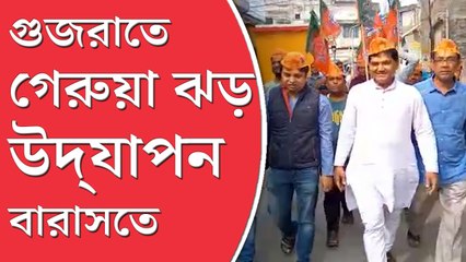 গুজরাতে বিজেপির সাফল্যের আঁচ বঙ্গ বিজেপিতেও, ফল ঘোষণা হতেই উৎসবে মাতল বারাসত