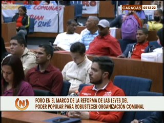 Comisión Especial de la AN inició ciclo de  foros para consultar leyes del Poder Popular