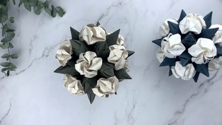 DIY Gift Wrapping - Origami Flower Ball Tutorial (1_2)