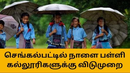 செங்கல்பட்டு:புயல் எச்சரிக்கை-பள்ளி,கல்லூரிகளுக்கு நாளை விடுமுறை!