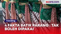 4 Fakta Batik Parang: Pernah Diklaim Malaysia, Tak Boleh Dipakai di Nikahan Kaesang