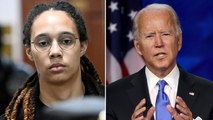 Brittney Griner ‘in good spirits and relieved to be coming home’, Biden says