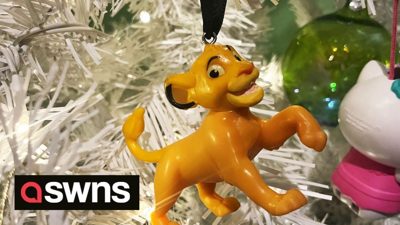 Mum decorates tree for just £12 recycling mostly old Happy Meal toys from McDonalds