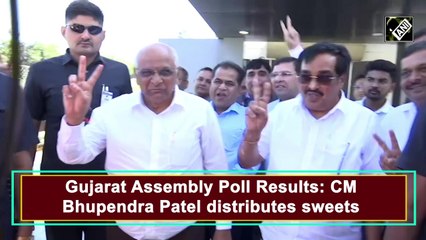 Gujarat Assembly Election Results: CM Bhupendra Patel Celebrates BJP's Victory 🎉