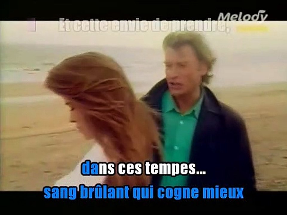 Johnny Hallyday & Corynne Charby_Toute seule (Clip 1987)karaoké