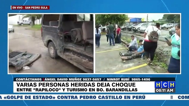 ¡Varios heridos, deja accidente de rapiloco en bo. Barandillas de SPS!