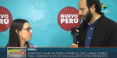 Militantes peruanos exigen nuevas elecciones