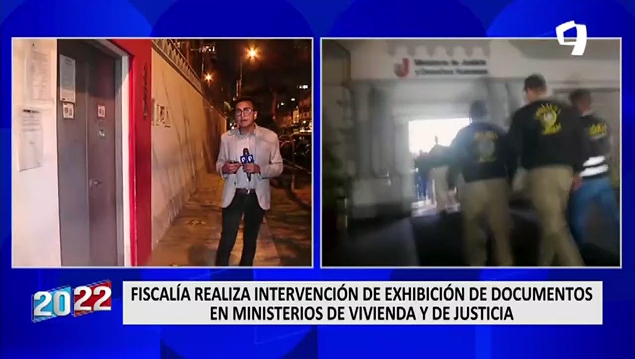 Fiscalía interviene documentos de Palacio de Gobierno y diversos ministerios