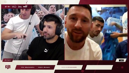 Kun Agüero, Messi y compañía durante el directo en Twitch
