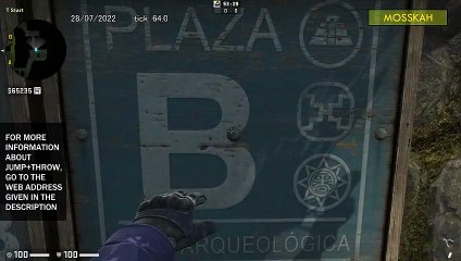 How to Smoke Side Hall on Ancient, option 1 - CSGO