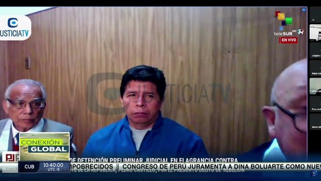 Juzgado peruano evalúa detención preliminar de Pedro Castillo por presunto delito de rebelión