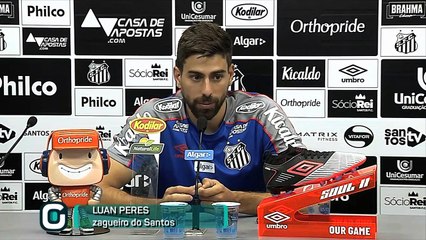 Luan Peres; O Pacaembu é a segunda casa do Santos