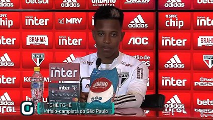 São Paulo Tchê Tchê fala do primeiro adversário na Libertadores