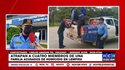 ¡Por homicidio! Detienen a cuatro miembros de una familia en Lempira