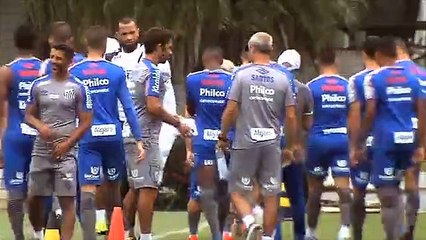 Imagens do treino do Santos desta quinta-feira