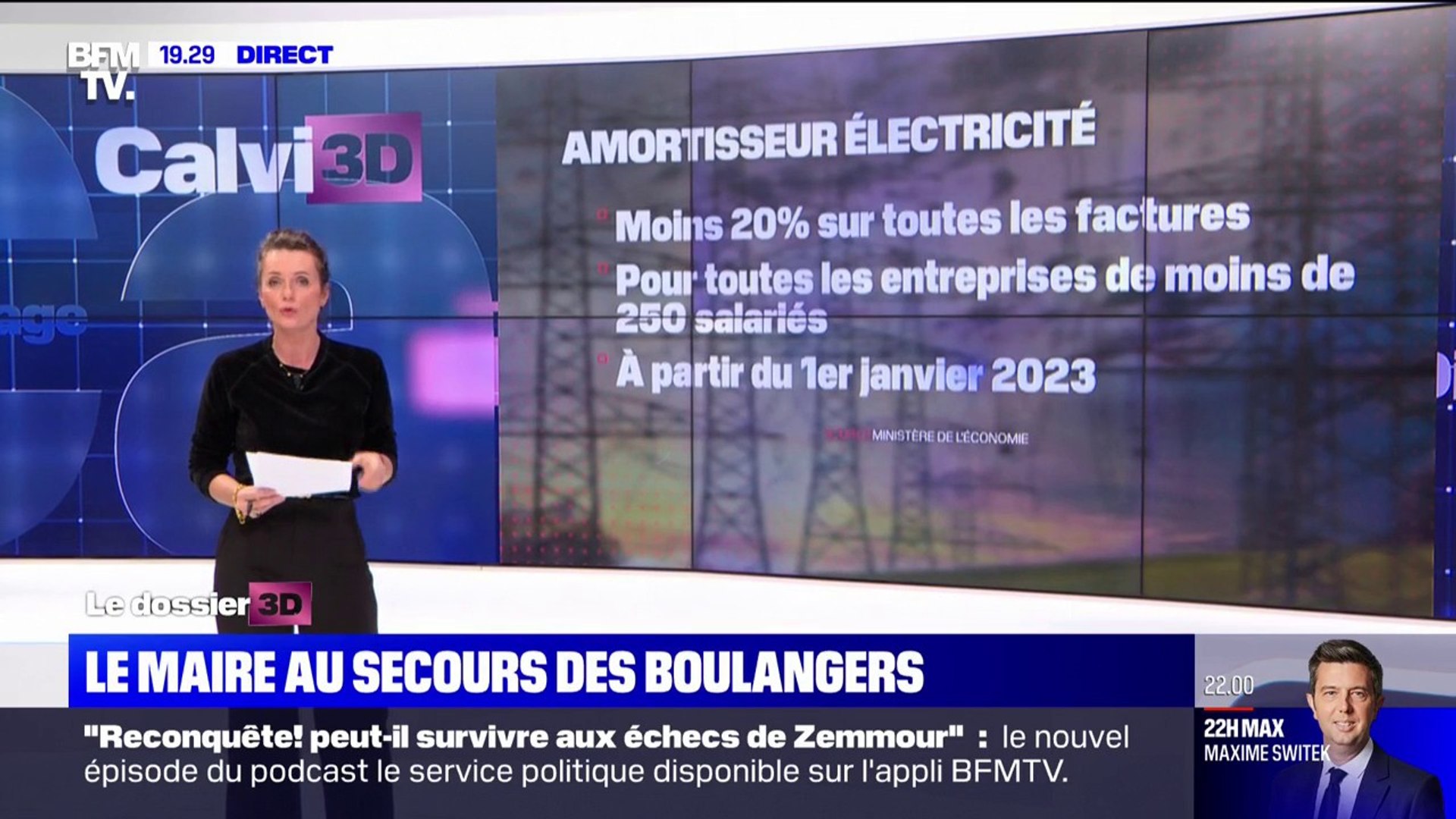 Bruno Le Maire annonce la création d'un "amortisseur électricité" à partir  du 1er janvier 2023 - Vidéo Dailymotion