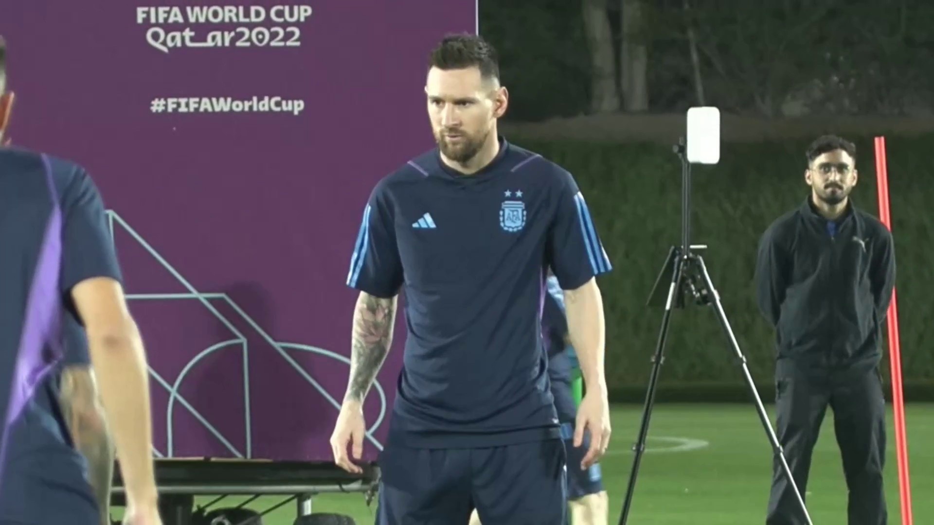 Messi y Argentina entrenan en vísperas de su duelo con Países Bajos