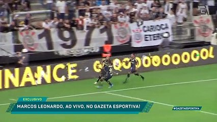 Protagonista da virada do Santos, Marcos Leonardo fala ao Gazeta Esportiva