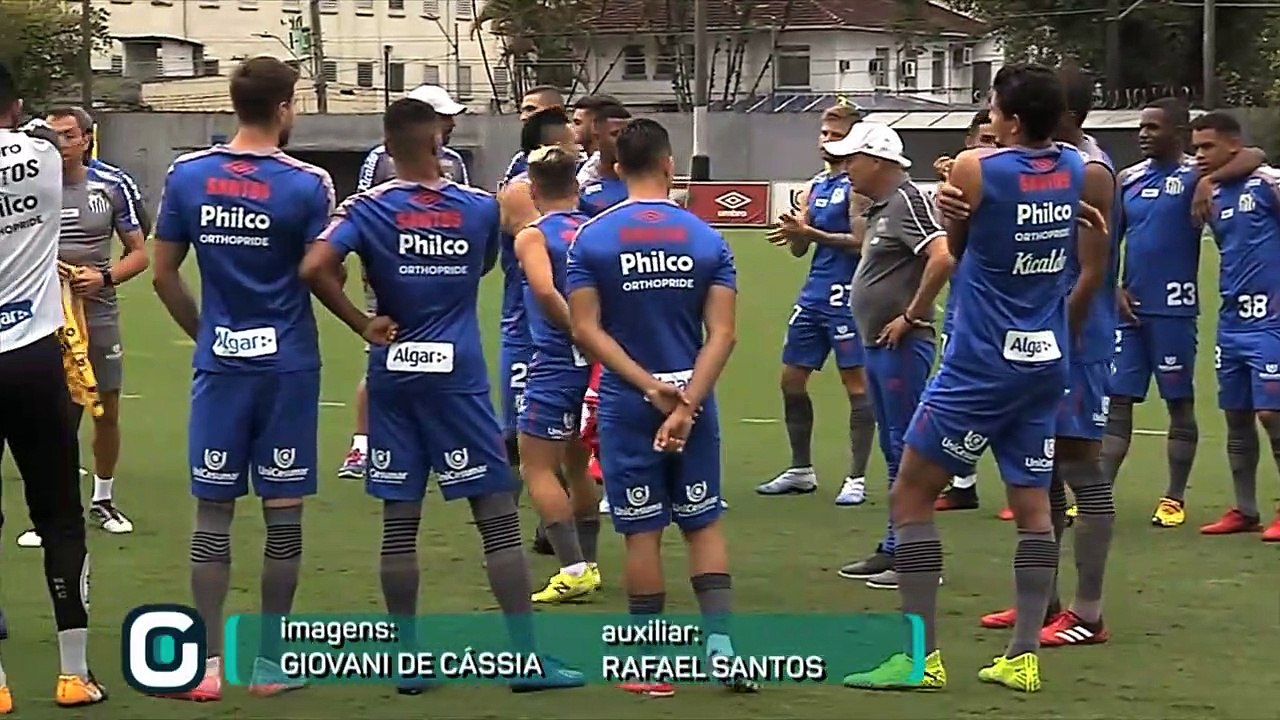 Veja imagens do treino do Santos