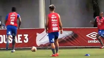 Imagens do treino do Santos desta quinta-feira