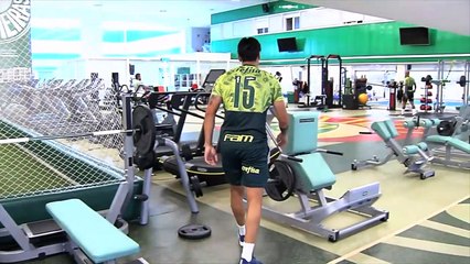 Imagens do treino do Palmeiras desta terça-feira