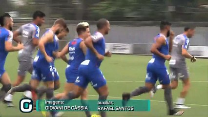 Imagens do treino do Santos desta terça-feira